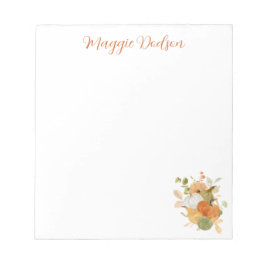 Watercolor Pumpkin Notepad Notizblock