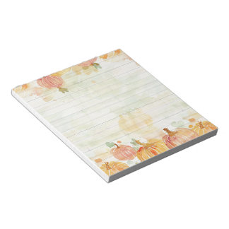 Watercolor Pumpkin Patch Notizblock