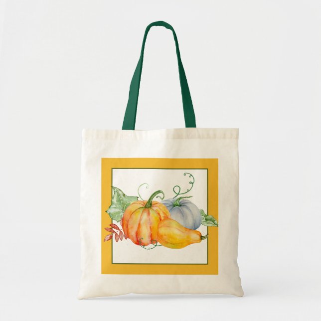 Watercolor pumpkins  tragetasche (Vorne)