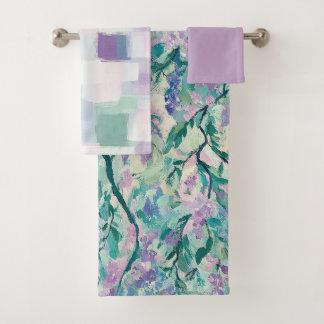 Watercolor Purple Floral 