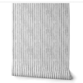 Watercolor Purple Grey Pinstripes Tapete