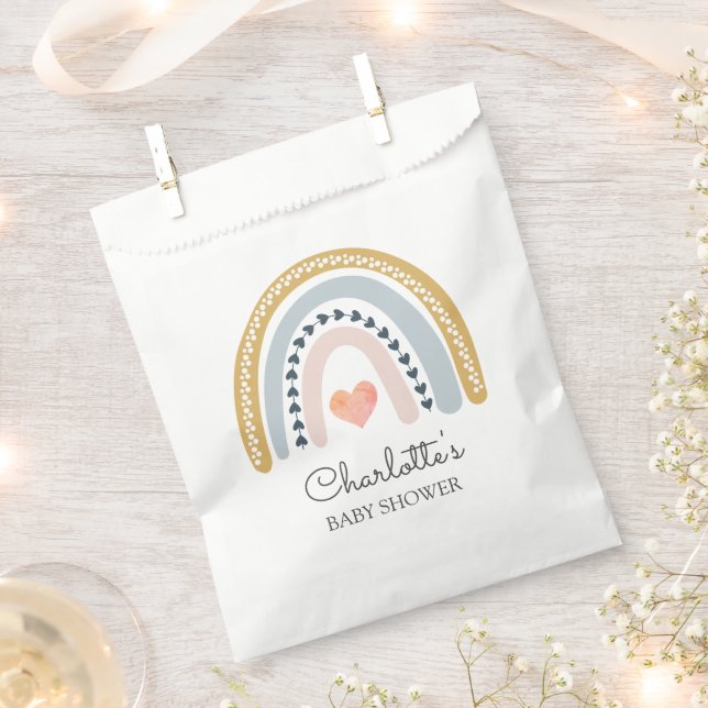 Watercolor Rainbow Baby Geschenktütchen (Ausgeschnitten)