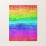 Watercolor Rainbow Stripes<br><div class="desc">Bright and colorful multi colored horizontal stripes painted in watercolor,  great background to custom with your own text or images or keep as a cheerful design.</div>