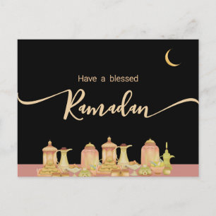 Watercolor Ramadan Mubarak   Ramadan Kareem Postkarte