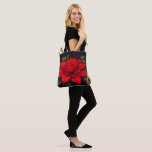 Watercolor Red Poinsettia Flower Christmas Tasche<br><div class="desc">Watercolor Red Poinsettia Flower Christmas Designed by Carrie Fink.  Printed and shipped by Zazzle or their partners.</div>