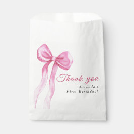 Watercolor rosa Bugfrau Geburtstagsparty Danke Geschenktütchen