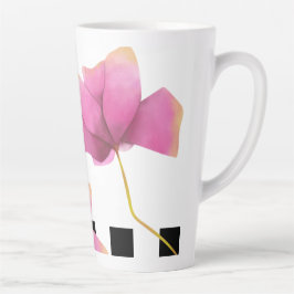 Watercolor Rosé Magnolia Milchtasse