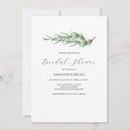Watercolor Rosemary Bridal Shower Invitations