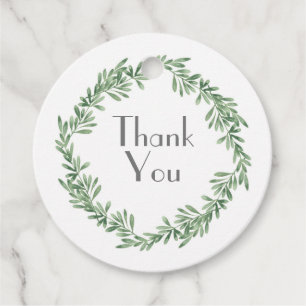 Watercolor Rosemary Wreath Geschenkanhänger