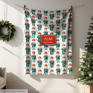 Watercolor Rot grüne Weihnachtskitschiger Decke