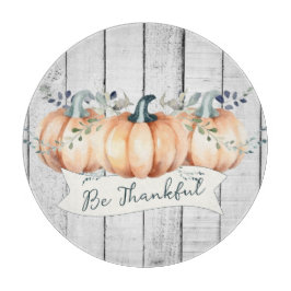 Watercolor Rustic Pumpkins Schneidebrett