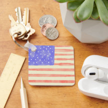 Watercolor rustikale US-Flagge