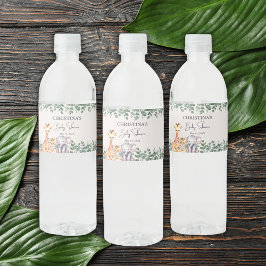 Watercolor Safari Animals Kinderdusche Vielen Dank