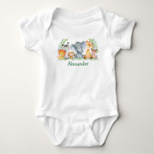 Watercolor Safari Jungle Baby Animes