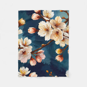 Watercolor Sakura Dreams Fleecedecke
