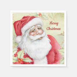 Watercolor Santa Clause Serviette