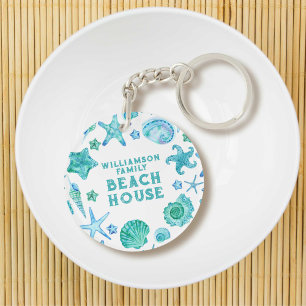 Watercolor Sea Shills et Starfish Beach House