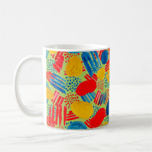 Watercolor seamless pattern kaffeetasse