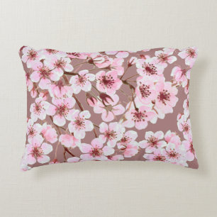 Watercolor seamless pattern made of cherry blossom dekokissen