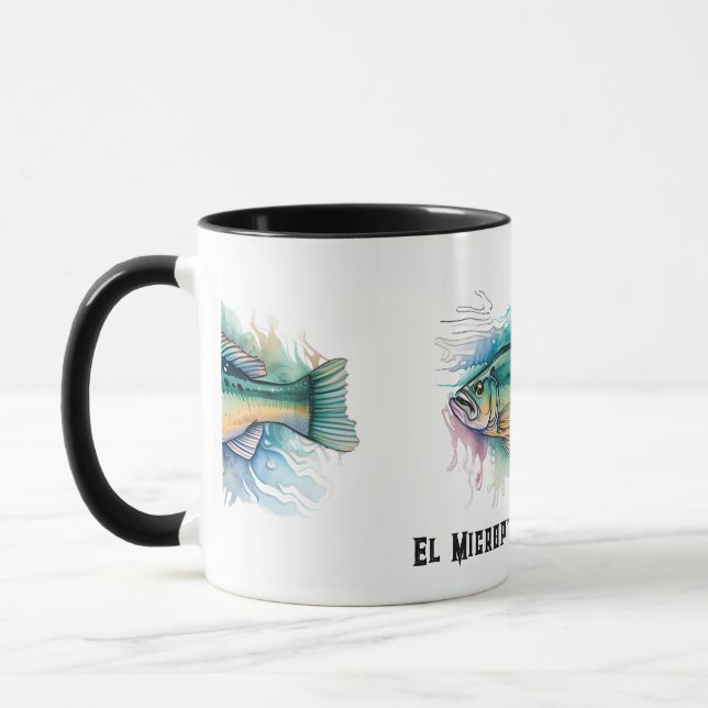 Watercolor Series: Bass Tasse (Links)