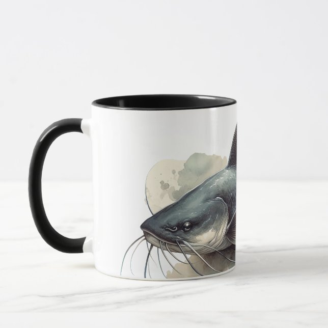 Watercolor Series: Catfish Tasse (Links)