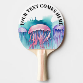 Watercolor Series: Jellyfish Tischtennis Schläger