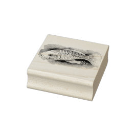 Watercolor Series: Koi Fish Gummistempel