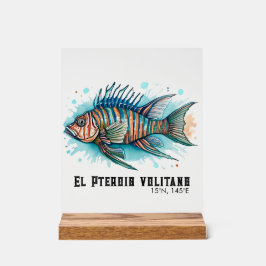 Watercolor Series: Lionfish Acrylschild
