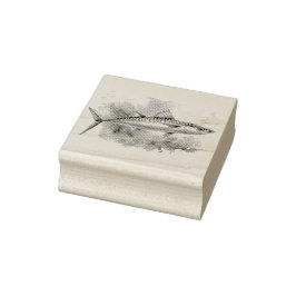 Watercolor Series: Mackerel Gummistempel