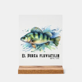 Watercolor Series: Perch Acrylschild