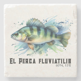 Watercolor Series: Perch Steinuntersetzer