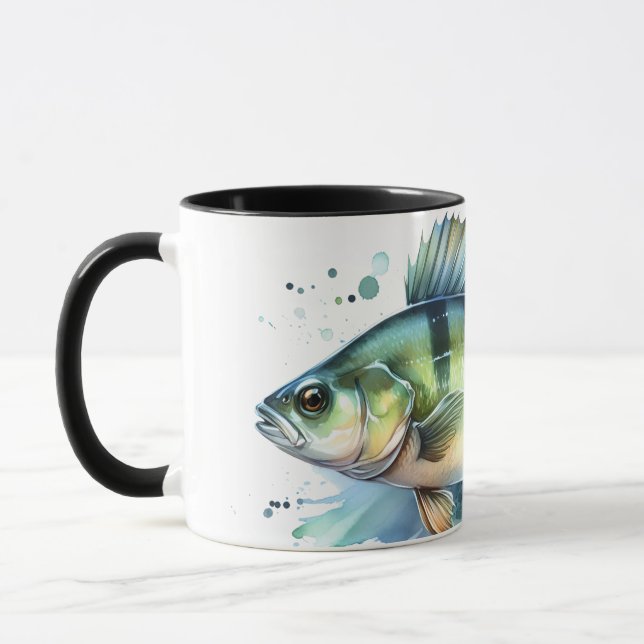 Watercolor Series: Perch Tasse (Links)