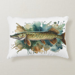 Watercolor Series: Pike Dekokissen