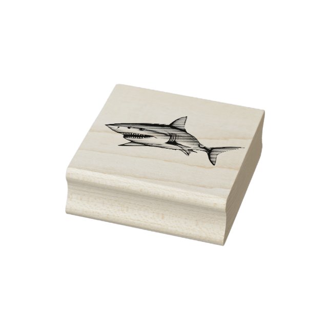 Watercolor Series: Shark Gummistempel (Stempel)