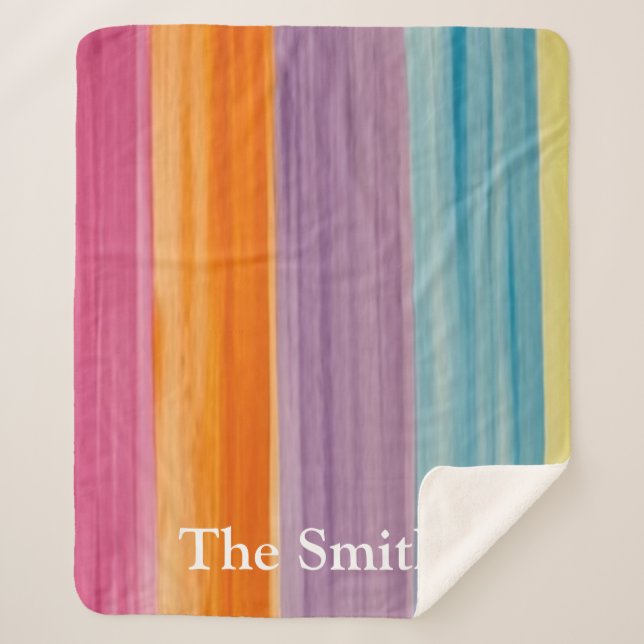 WATERCOLOR SHERPA BLANKET SHERPADECKE (Vorderseite)