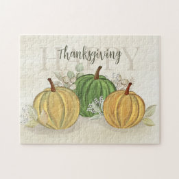 Watercolor Simple Pumpkin Gourd Happy Thanksgiving