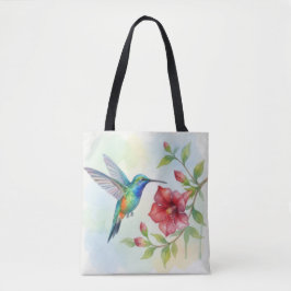 Watercolor Small Hummingbird Tasche