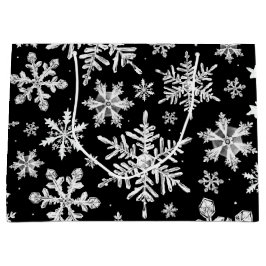 Watercolor Snowflake Wrapping Große Geschenktüte