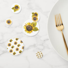 Watercolor Sonnenblume Confetti Konfetti