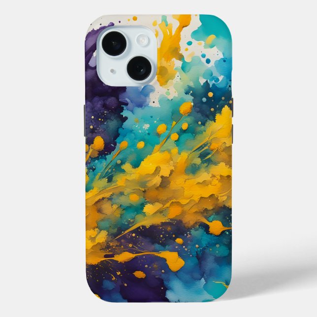 Watercolor Splashes Background Case-Mate iPhone Hülle (Rückseite)