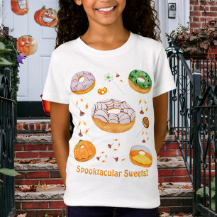 Watercolor Spooktacular Süßigkeiten! Halloween Süß T-Shirt