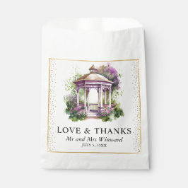 Watercolor Spring Garden Gazebo Wedding Geschenktütchen