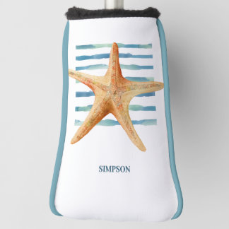 Watercolor STARFISH Golf Headcover