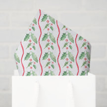 Watercolor-Stechpalmen-Weihnachten