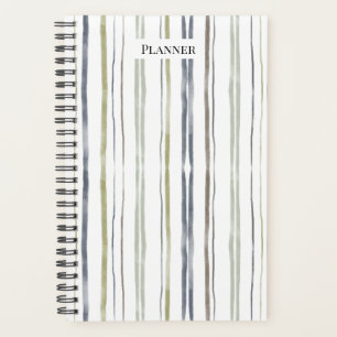 Watercolor Streifen Planner - Blau Planer