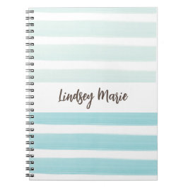 Watercolor Stripes-Notebook Notizblock