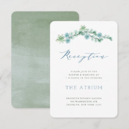 Watercolor Succulent Garden Wedding Empfang Card Einladung