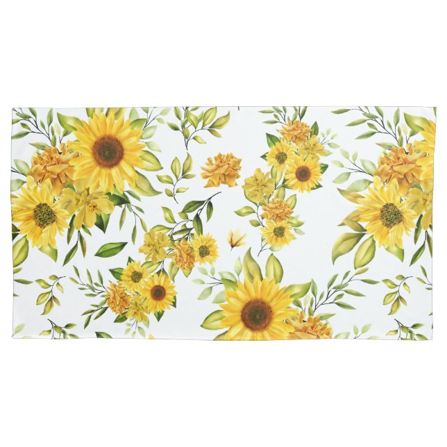 Watercolor Sunflower 8 Kissenbezug (Vorderseite)