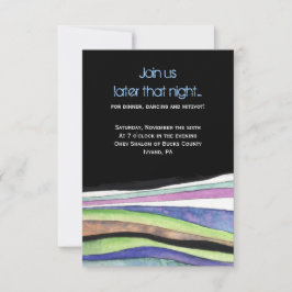 WATERCOLOR SUNSET Bat Bar Mitzvah Party Card Einladung