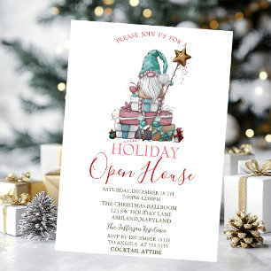 Watercolor Süßer Gnom Geschenke Open House    Einladung